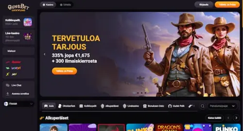 GunsBet Casino etusivu