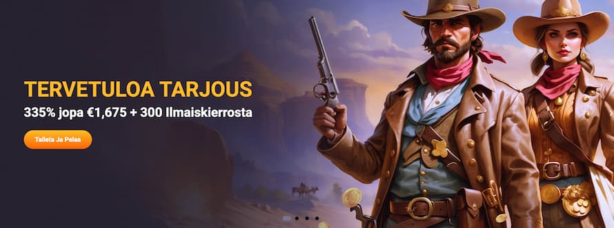 Gunsbet Casino bonus uusille pelaajille