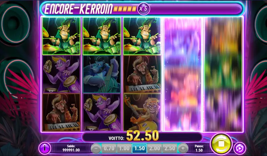 Banana Rock kolikkopelin encore-kerroin