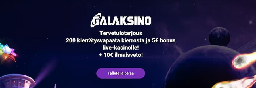 Galaksino Casino kierrätysvapaita kierroksia uusille