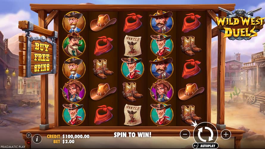 Wild West Duels peliruudukko