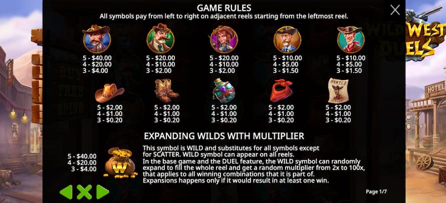 Wild West Duels voitot