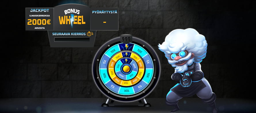 Lataamo Kasinolla pääsee pyörittämään onnenpyörää