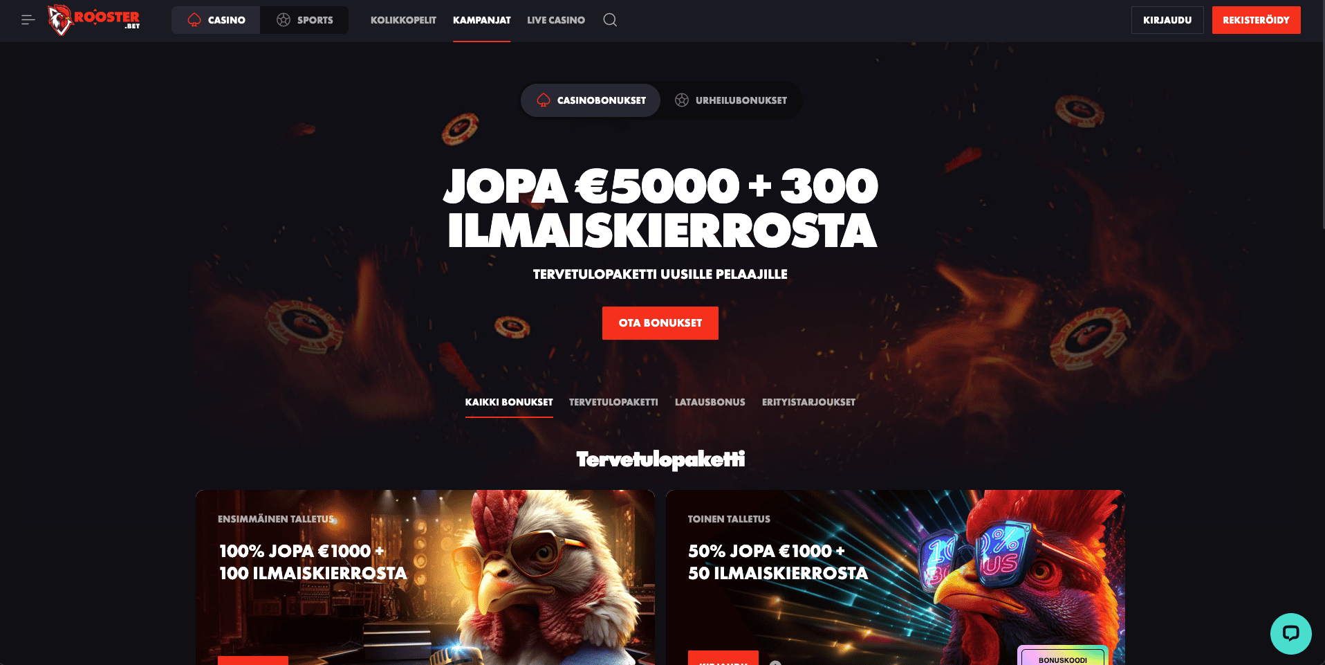 rooster bet casino