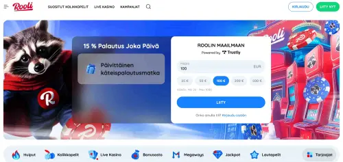 Rooli Casino etusivu
