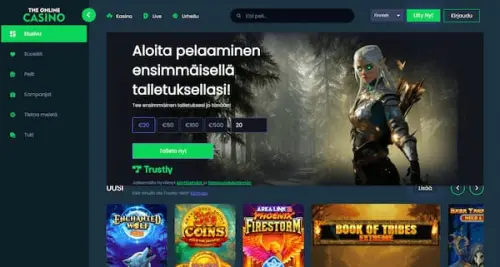 Online Casino etusivu