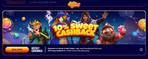 Spin Sweet Casino tarjous