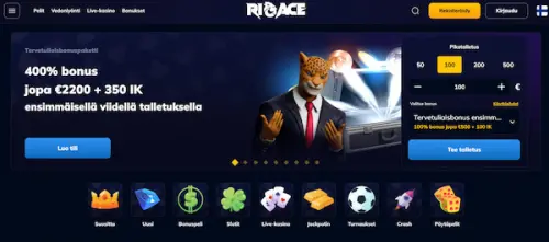 RioAce Casino etusivu