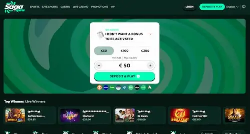 SagaSpins Casino