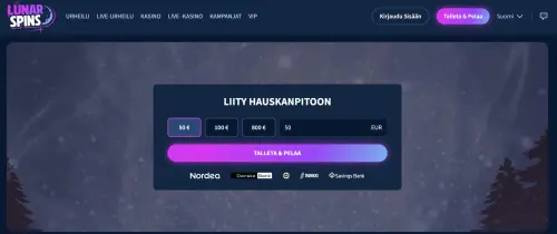 lunarspins rekisteröinti