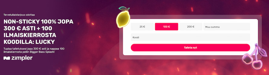 Lucky Fruits Casinolla uusia pelaajia odottavat talletusbonus ja ilmaiskierrokset