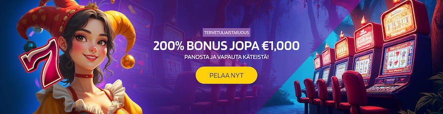 Joki Casinon tervetuliaistarjous sisältää jopa 1 000 euron bonuksen