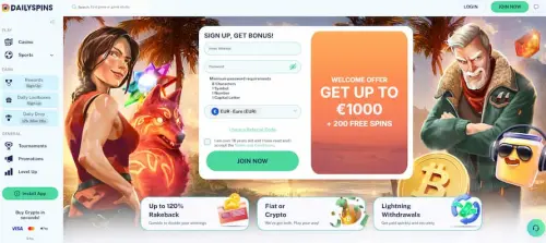 dailyspins etusivu