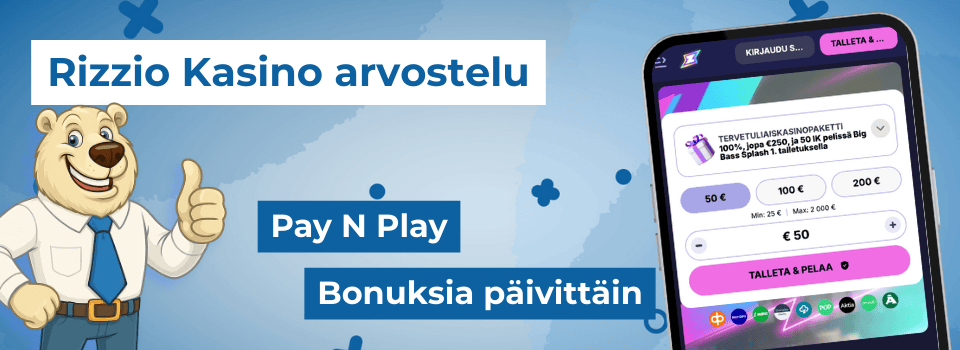 Rizzio Kasino arvostelu ja kokemuksia