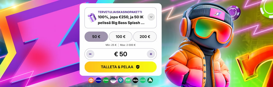 Casino Loots talletus ja bonuksen lunastaminen