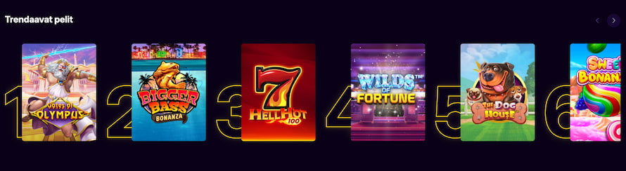 CasinoLoots listaa kasinon suosituimmat pelit