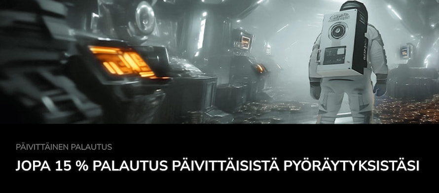 Hurmio Kasinolta saa 15 prosentin cashbackin
