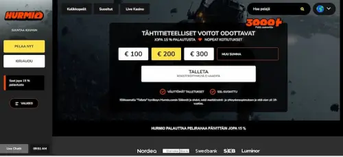 Hurmio kasino etusivu