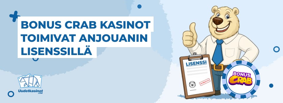 Bonus Crab kasinot lisenssi