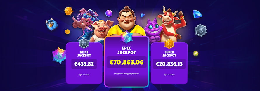 Slotzy Casinon jackpotit: Mini, Epic ja Super