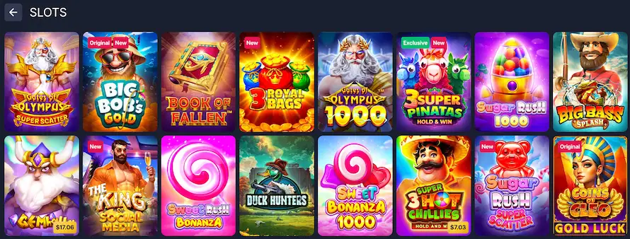 BitStarz Casinon monipuolinen valikoima kolikkopelejä