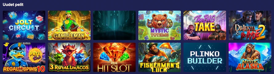 JasminSlots Casinon uusia kolikkopelejä