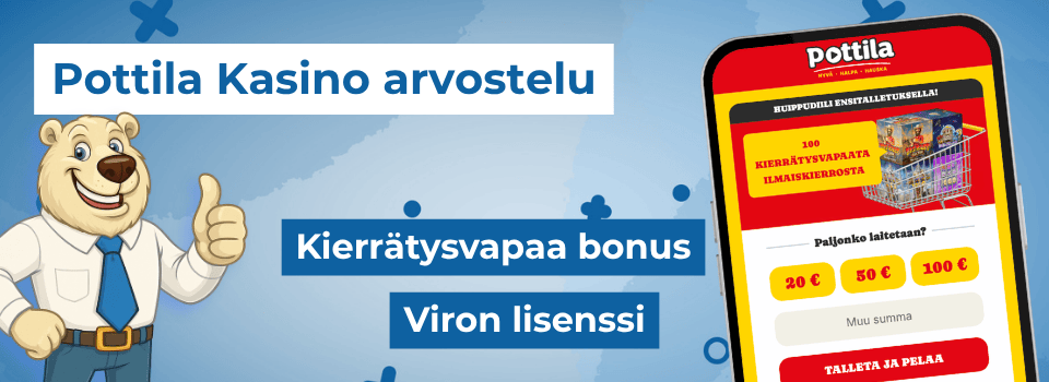 Pottila Kasino tarjoaa kierrätysvapaita spinnejä ja verovapaat voitot