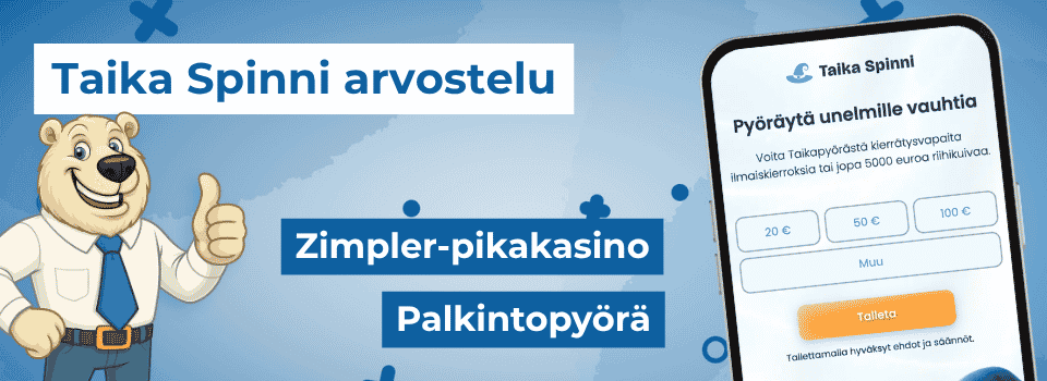 Taika Spinni on jännittävillä palkinnoilla ryyditetty Zimpler-pikakasino.