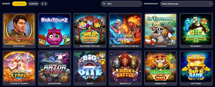Trybet Casinon parhaita kolikkopelejä