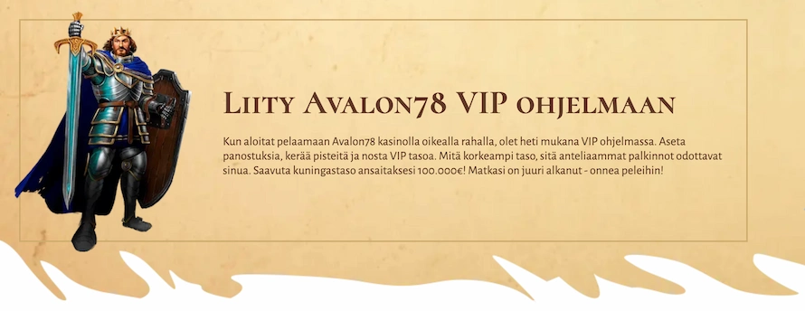 Avalon78 Casino VIP-ohjelma