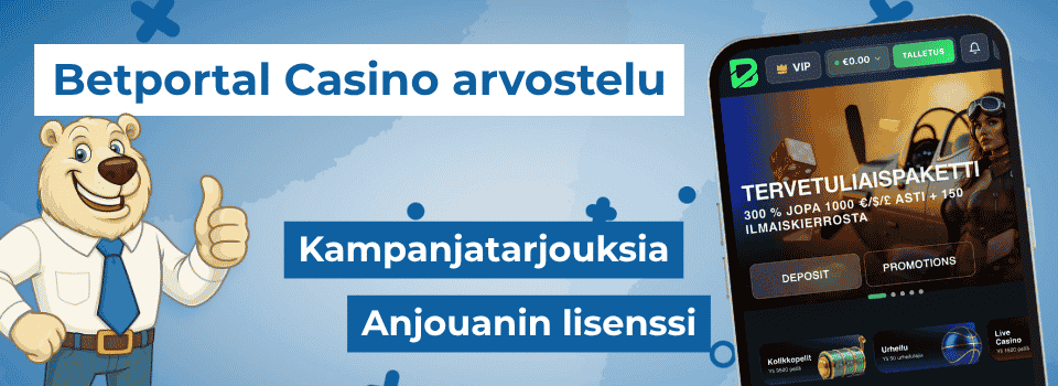 BetPortal Casino on Anjouan-kasino monipuolisilla kampanjatarjouksilla