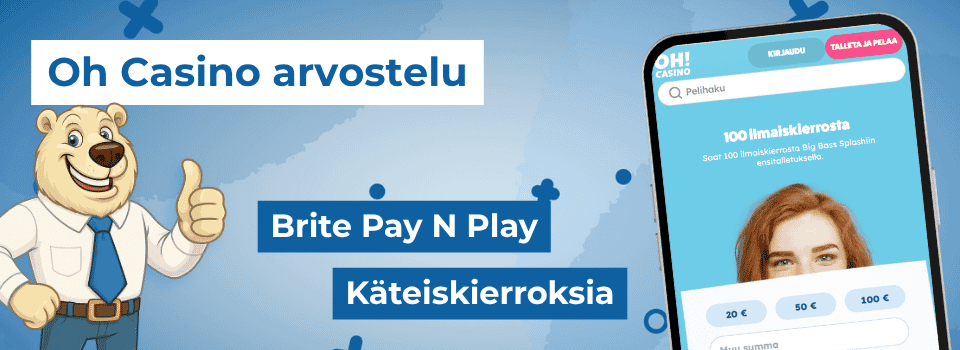 Oh Casino on kierrätysvapaita ilmaiskierroksia jakeleva pikakasino