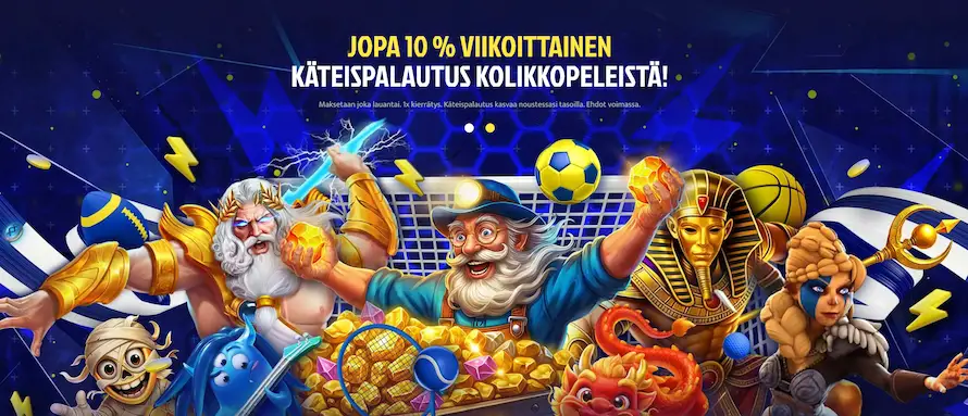 Quickz Casinon viikoittainen käteispalautus kolikkopeleistä