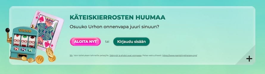 Urho Kasino tarjoaa kierrätysvapaita ilmaiskierroksia