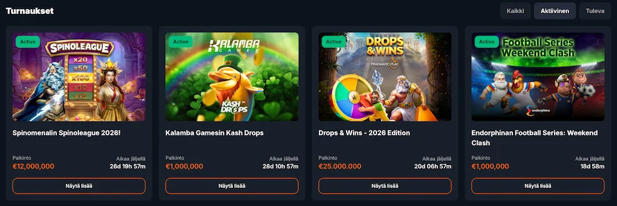 LuckLeopard Casinon turnauksissa jaossa houkuttelevia palkintoja
