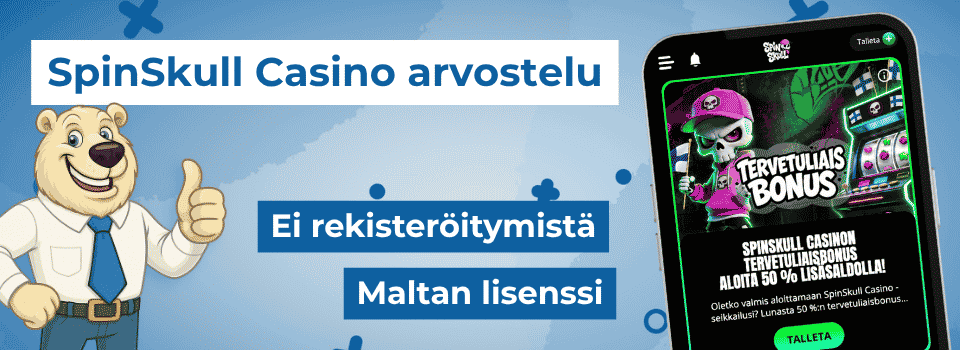 SpinSkull on MGA-lisenssillä toimiva pikakasino