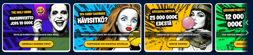 Shokker Casino tarjouksia ovat muun muassa päivittäinen cashback ja käteispalkinnot