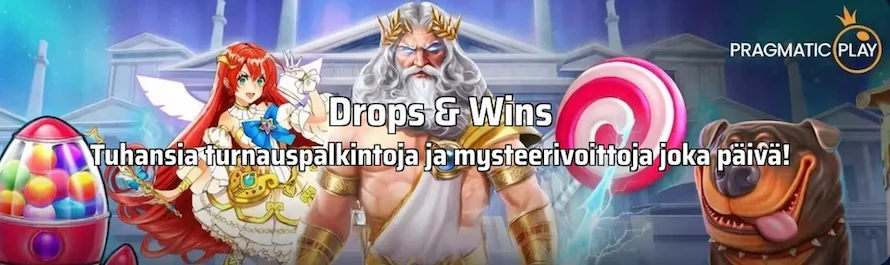 OneRush Casino tarjoaa Drops & Wins -turnauspalkintoja