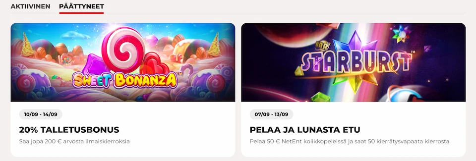 711 Casino esittelee aktiiviset ja päättyneet kampanjat