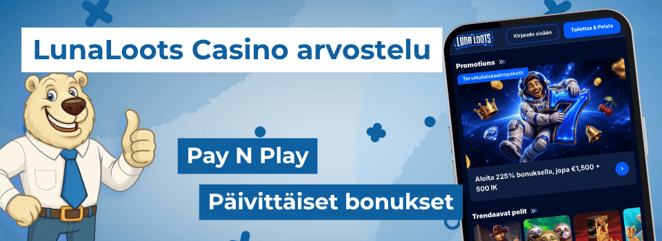 LunaLoots on pikakasino päivittäisillä tarjouksilla