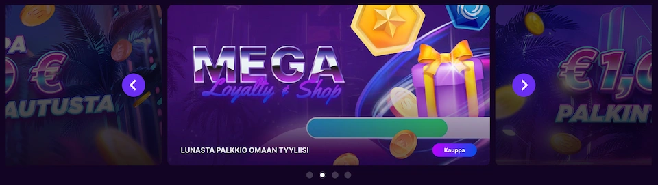MegaRush Casinon kanta-asiakasohjelma