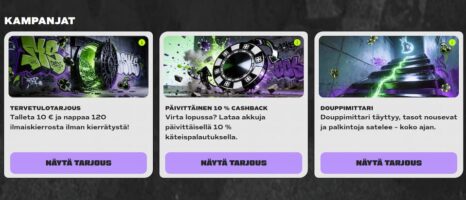 Douppi Casinon bonuksia