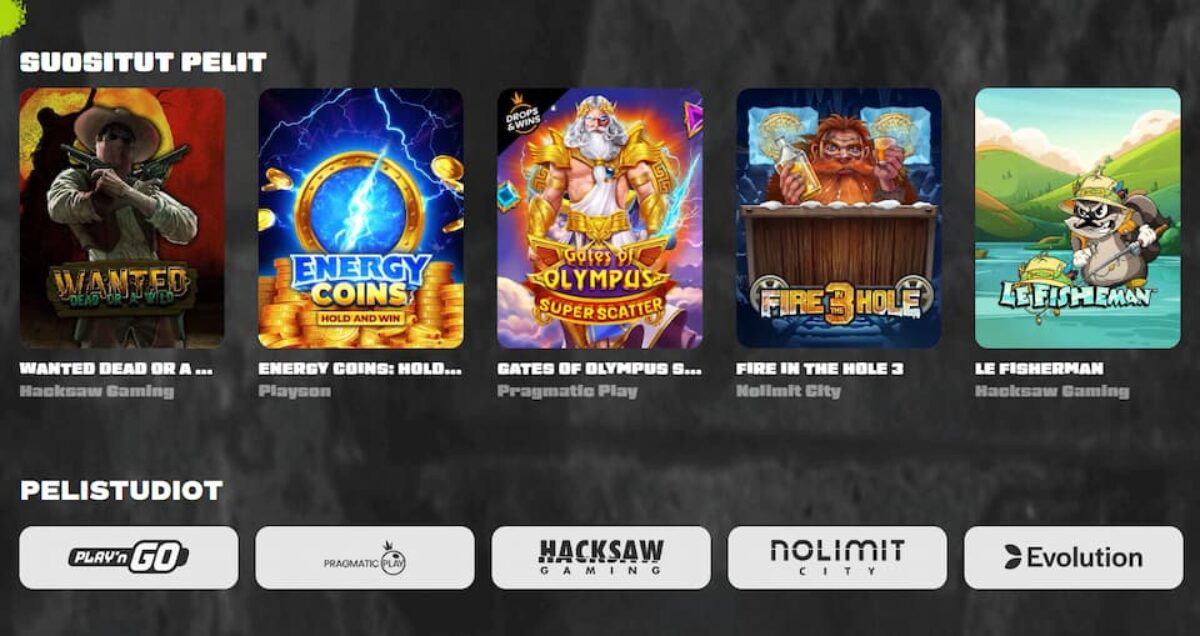 Kasinopelejä Douppi Casinolla