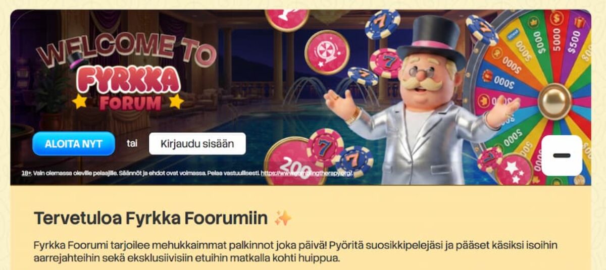 Bonuksia Fyrkka Kasinolla