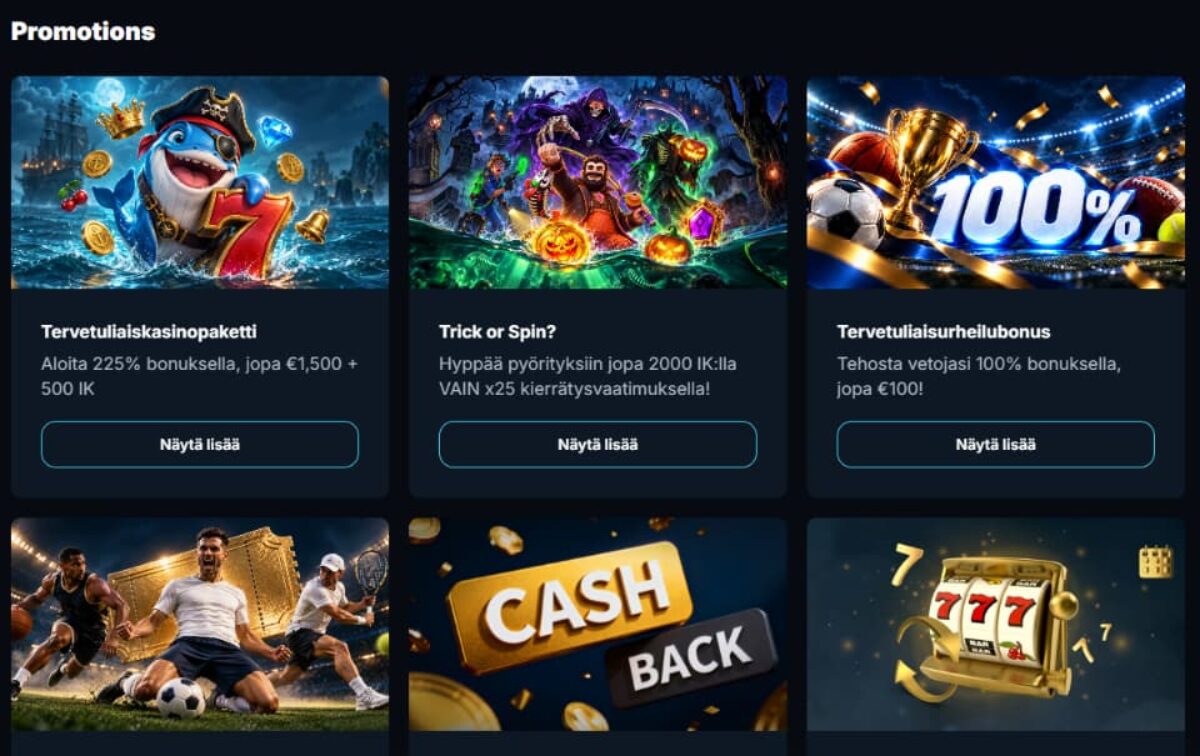WagerWhale Casinon bonuksia