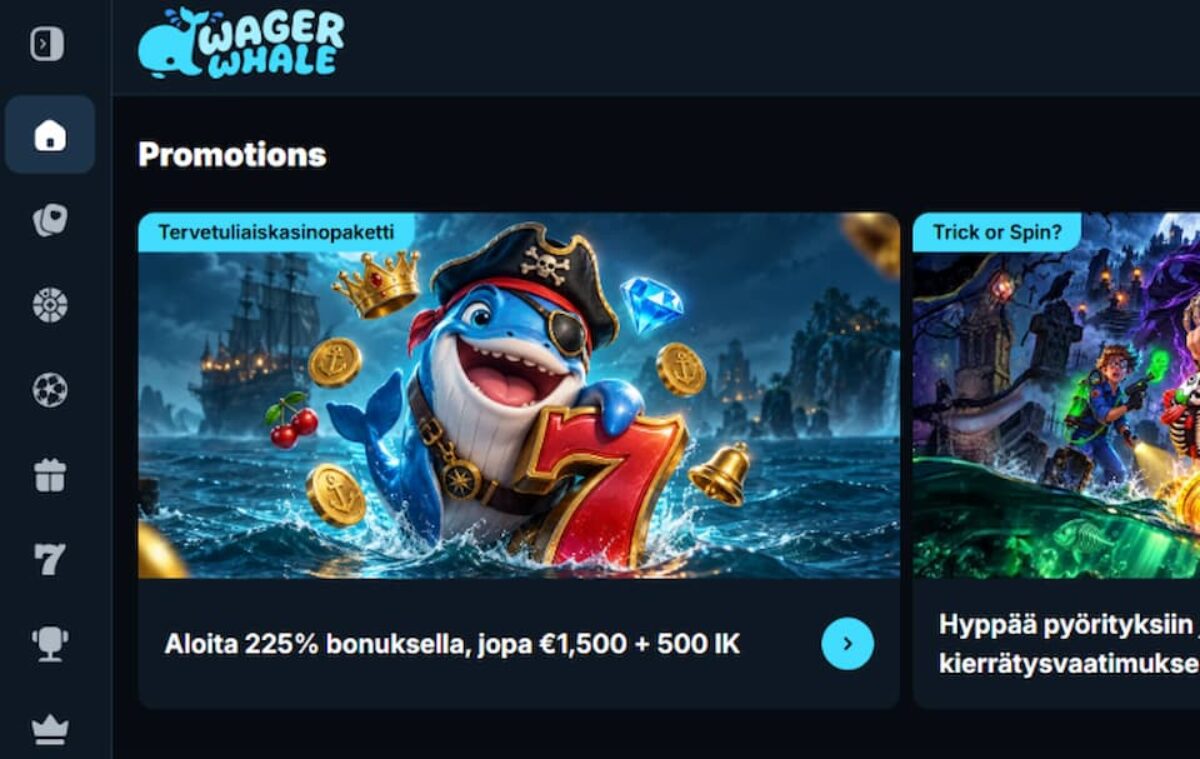 WagerWhale Casinon etusivu