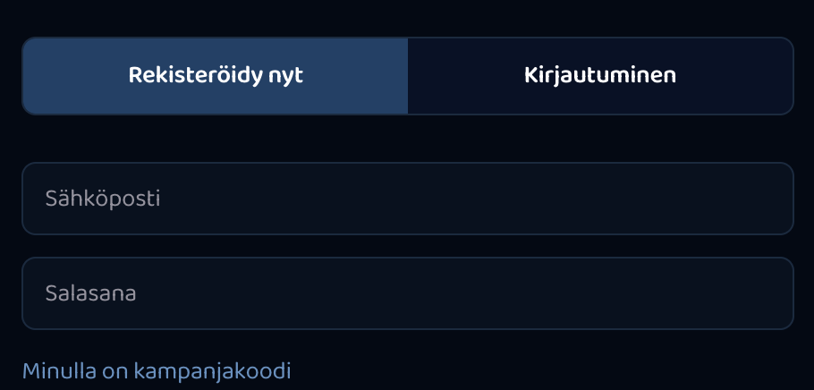 Pelitilin luominen Pike Casinolle