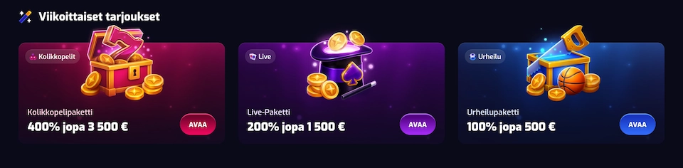 Trixino Casino bonukset