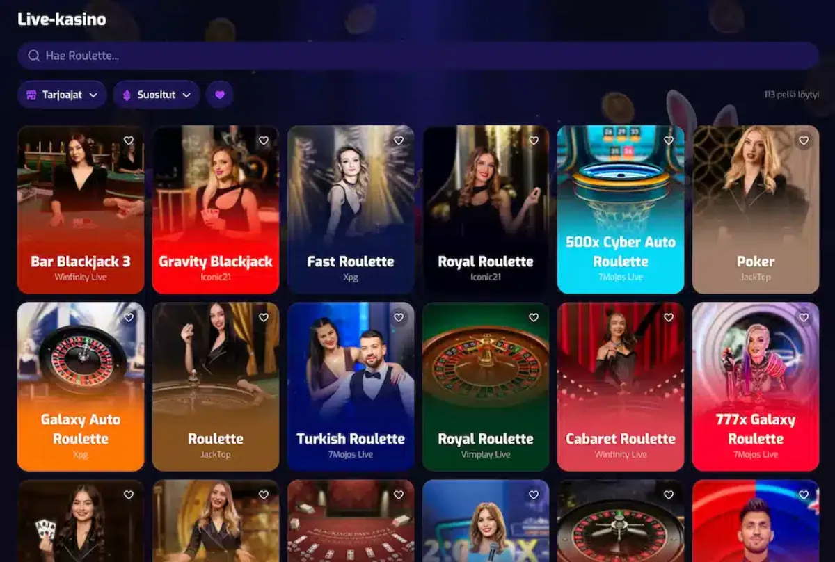 Trixino Live Casino